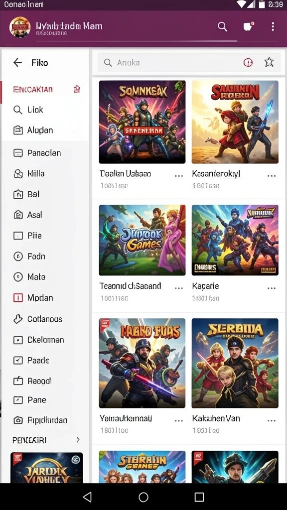 Tampilan antarmuka yang menarik dan user-friendly.
