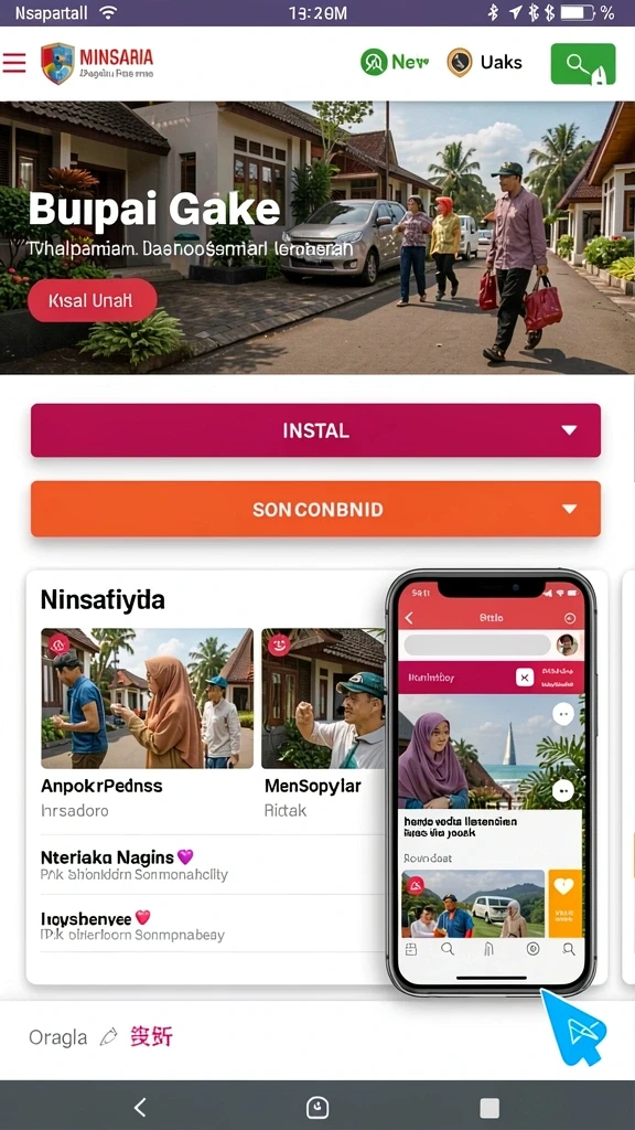 Tampilan menu utama yang menarik dan mudah dinavigasi.