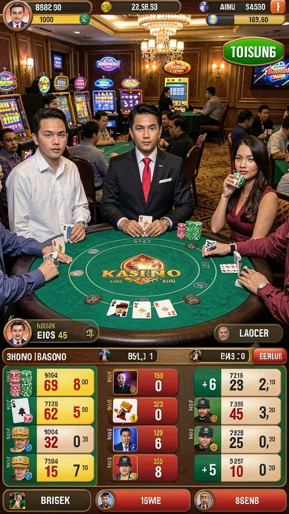 Berbagai karakter untuk dipilih.