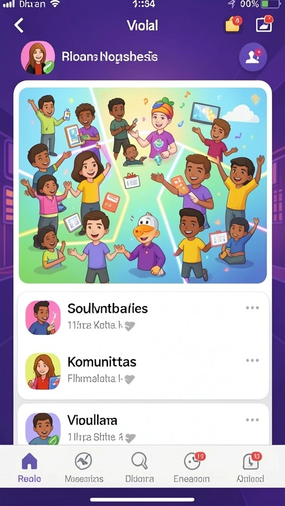 Bermain dalam dunia fantastis yang penuh warna.
