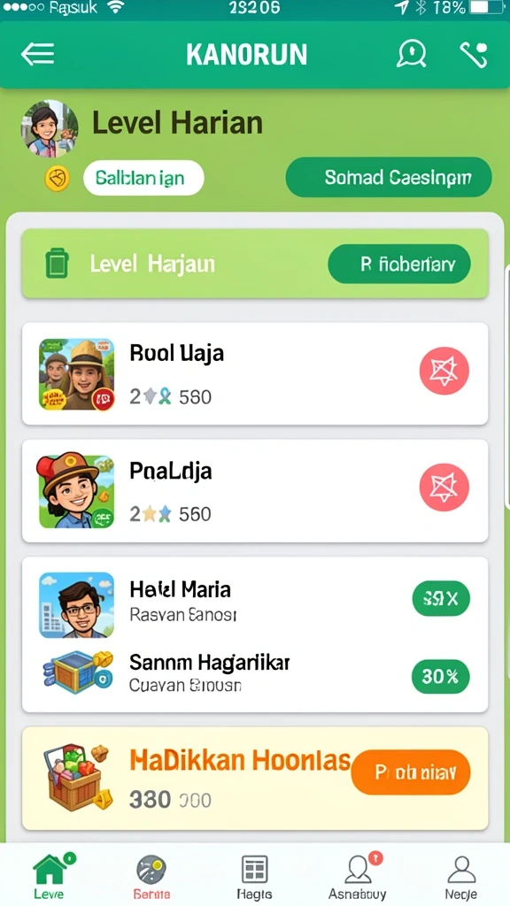 Sistem interaksi antar pemain yang menarik.