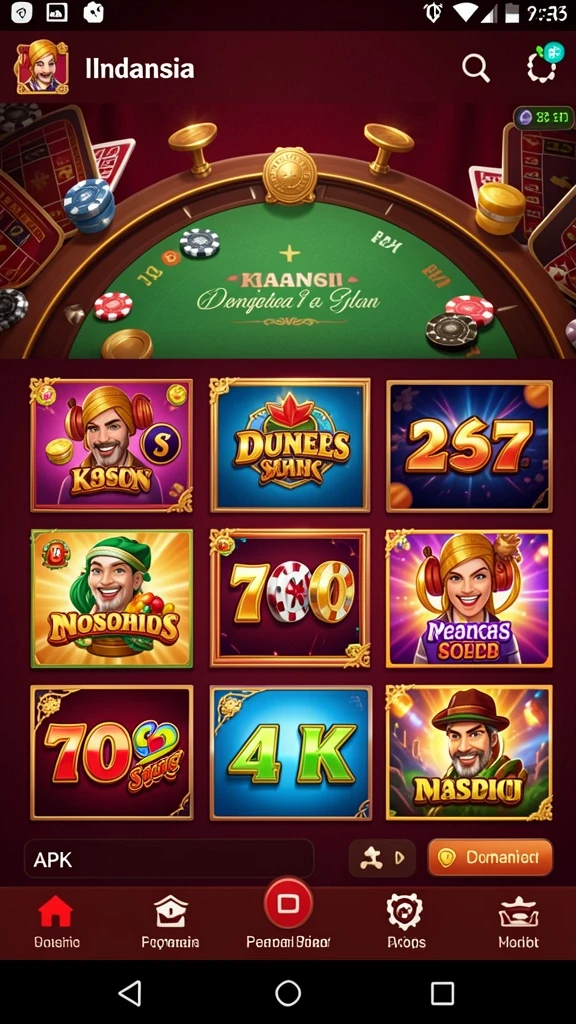 Tampilan permainan slot dengan grafis menawan.