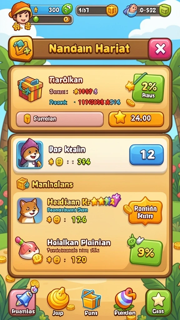 Screenshot memperlihatkan grafis menawan di dunia permainan.