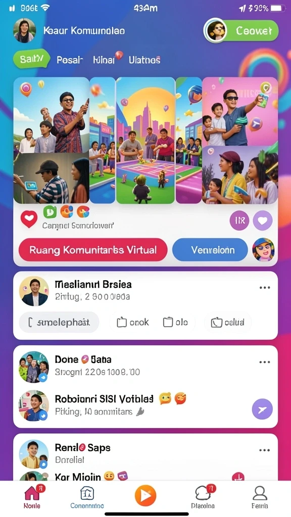 Tampilan grafis yang memukau dalam permainan.