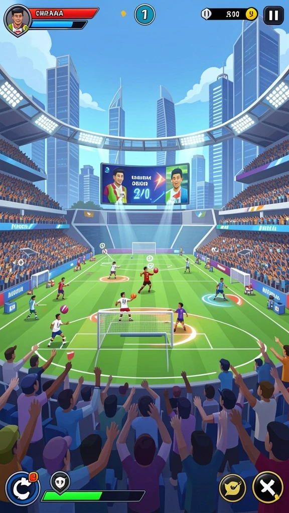 Mode multiplayer yang seru dan kompetitif.