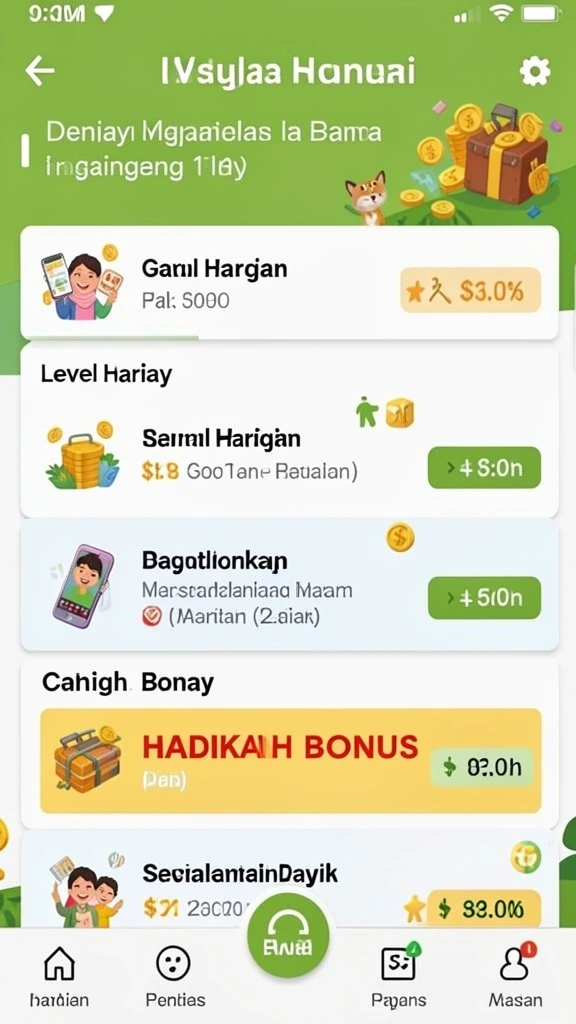 Antarmuka pengguna yang bersih dan menarik.