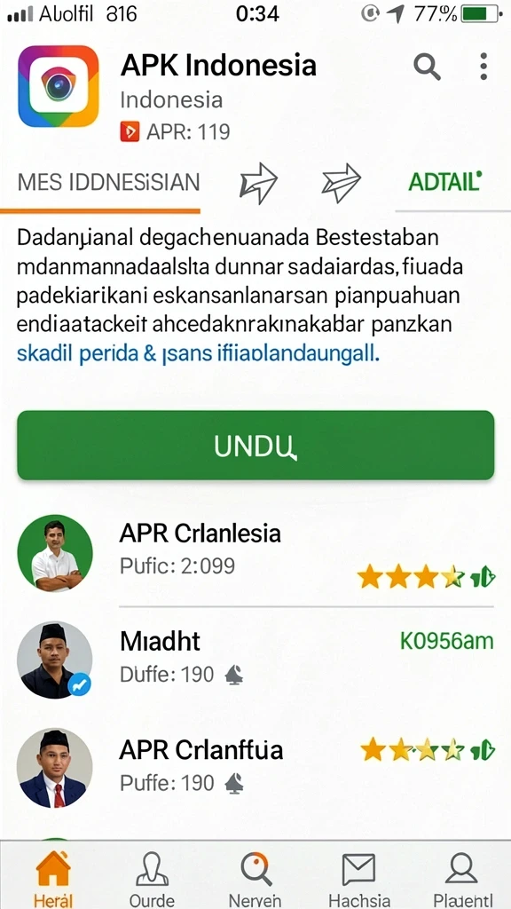 Tampilan antarmuka yang user-friendly.