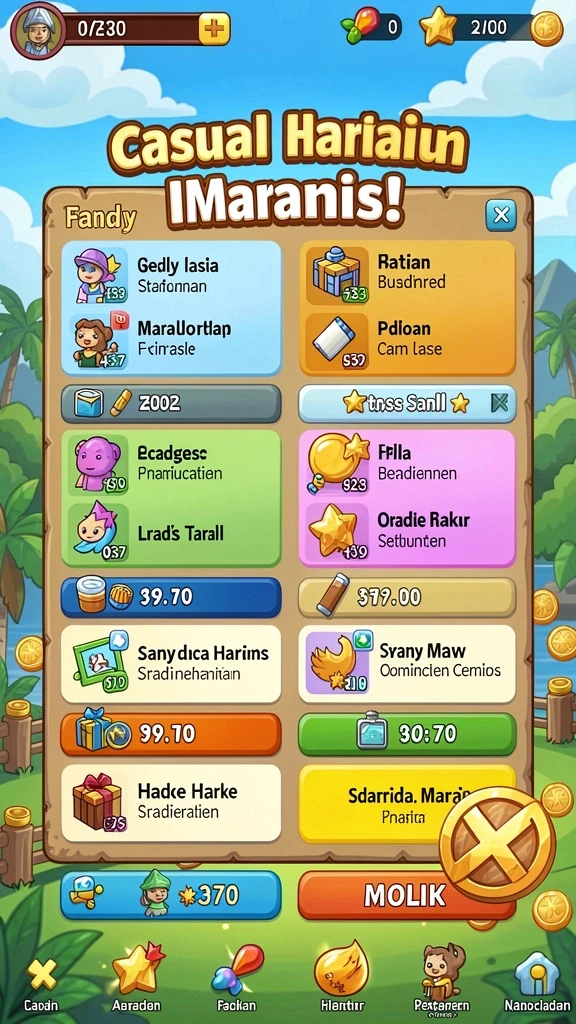 Karakter unik dengan kemampuan berbeda-beda.