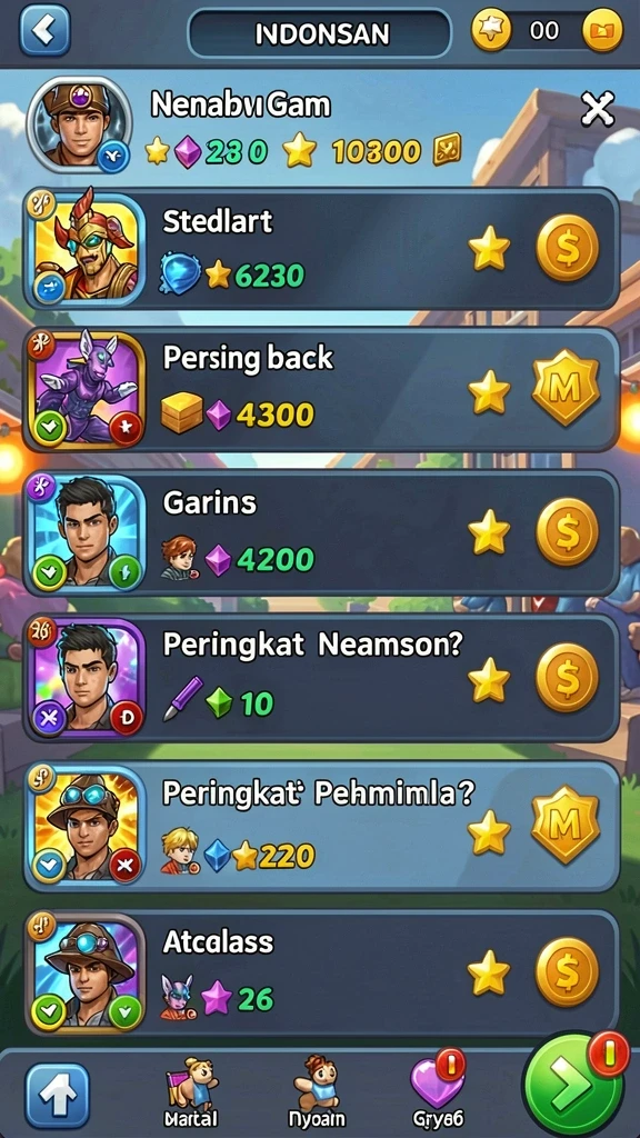 Screenshot saat pemain berpartisipasi dalam turnamen.