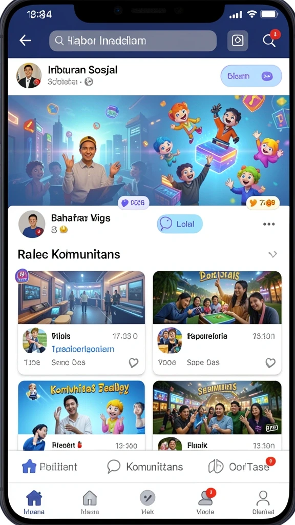 Karakter unik dengan desain yang kreatif dalam game.
