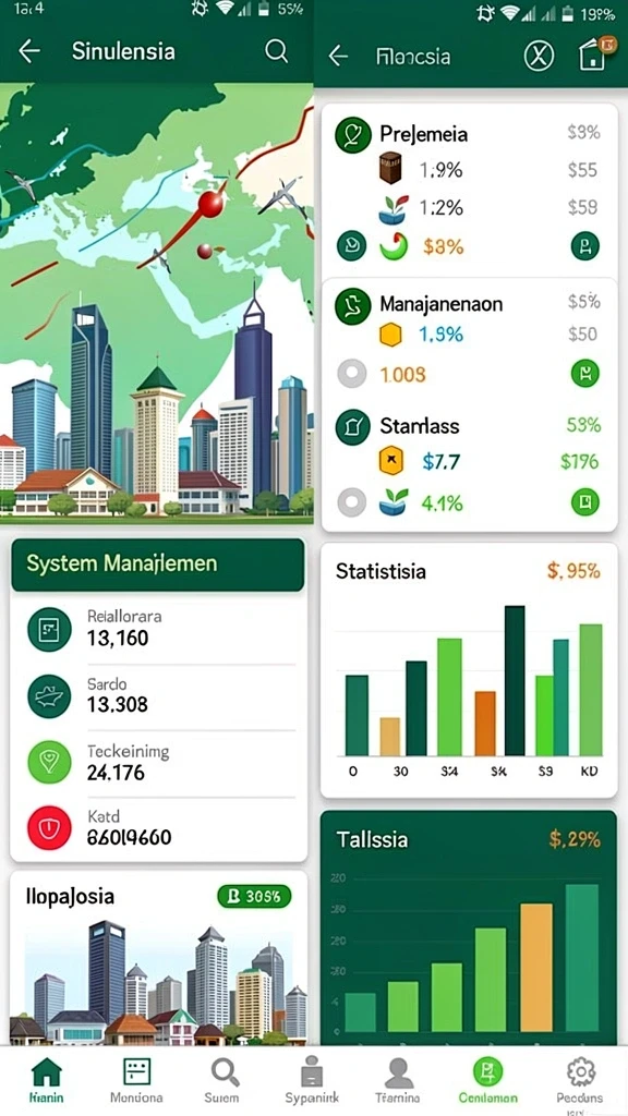 Tampilan awal yang menarik dan mengesankan.